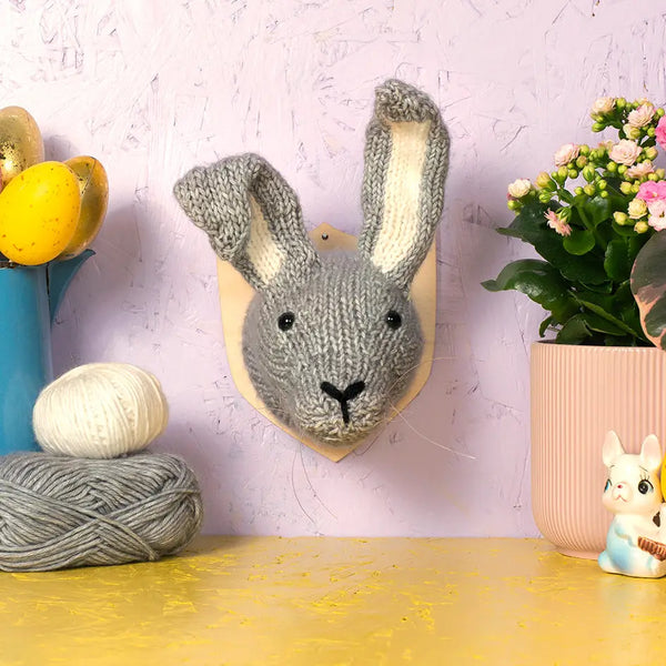 Mini Hare Head Knitting Kit