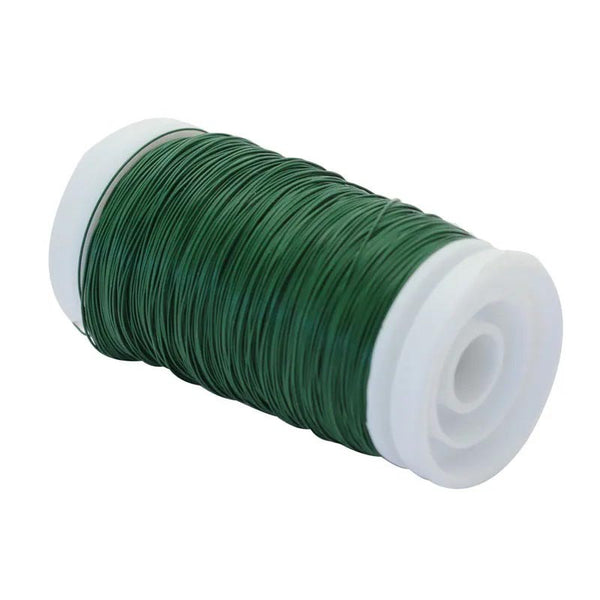 Green Florist Wire - 100g reel