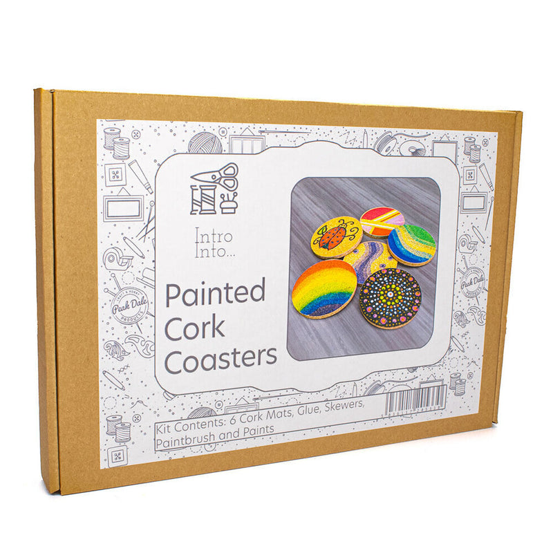 Painted Cork Coaster Kit