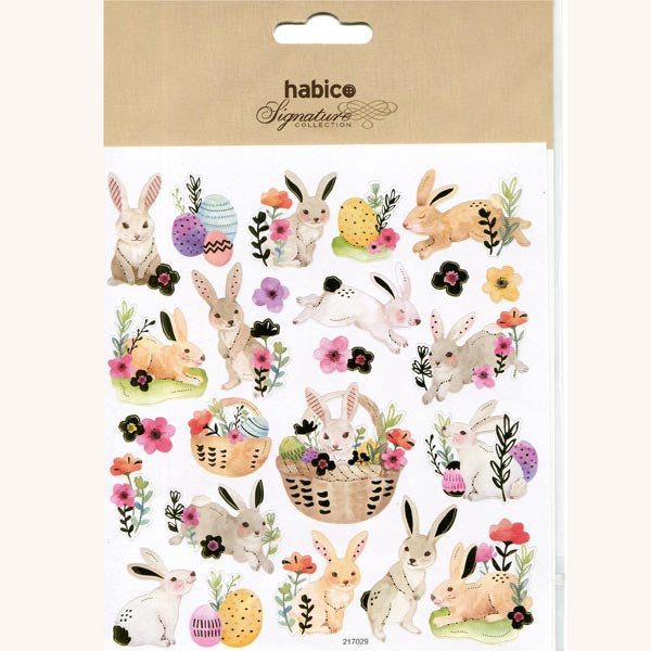 Easter Rabbit Foil Stickers