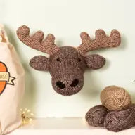 Mini Moose Head Knitting Kit