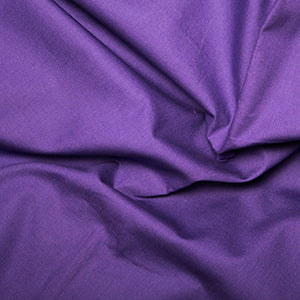 100% Cotton Poplin Plain Purple 45 Inches/114cm Wide