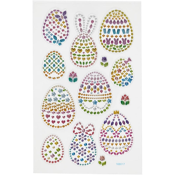 Diamante Easter Egg Stickers
