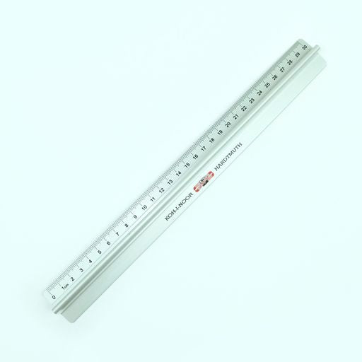 30cm Metal Ruler for Cutting with Lifting Grip