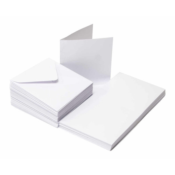 50 Pack Cards & Envelopes - 4" x 4"