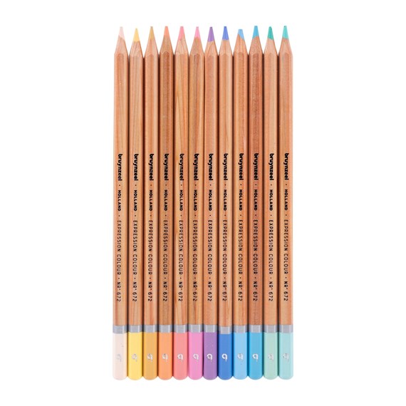 12 Coloured Pastel Pencil Set