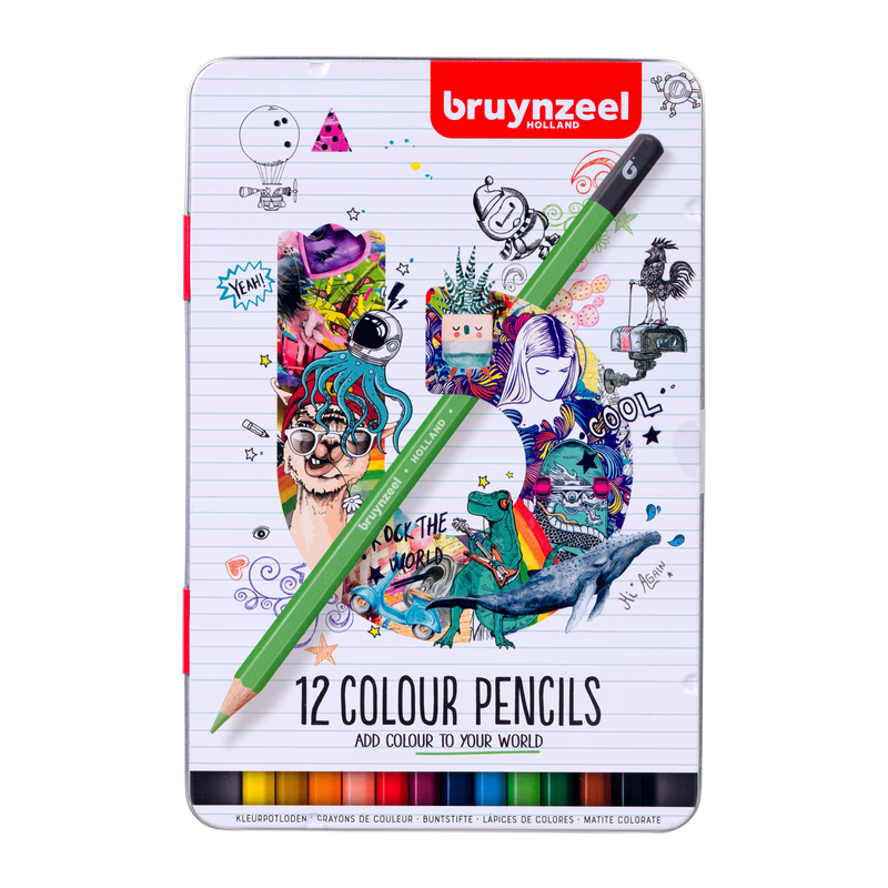 Expression colour pencil tin - 12 colours