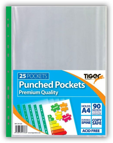 25 A4 Poly Pockets - 90 Micron