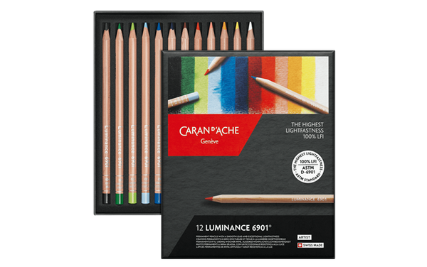 Caran D'Ache 12 LUMINANCE 6901 Assorted colours Permanent Pencils Set