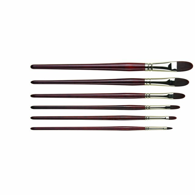 Brown Pro Arte ACRYLIX Filbert Brushes - Series 205