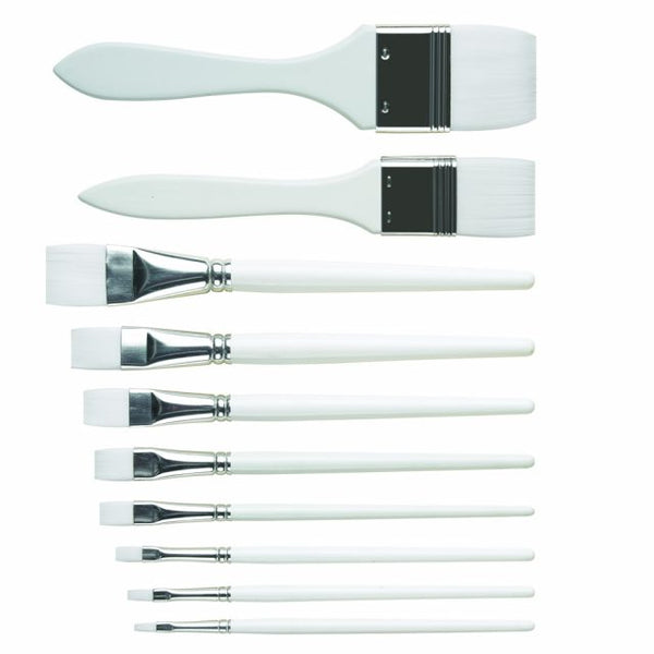 Pro Arte POLAR Flat white nylon Brushes - Series 32