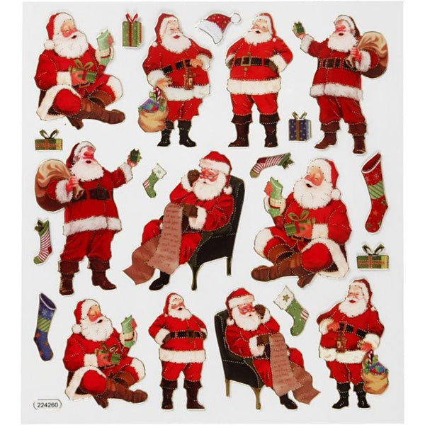 Traditional Father Christmas Stickers