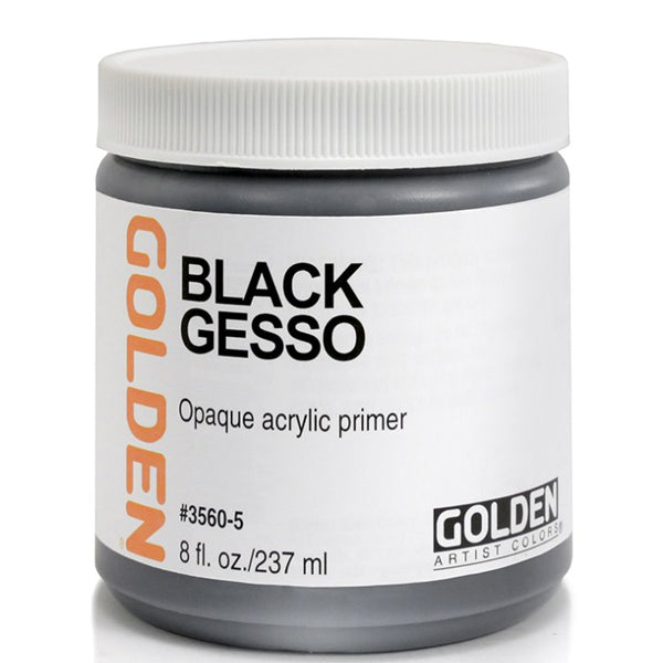 Golden Black Gesso - 8 fl. oz/ 237ml