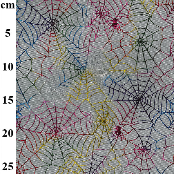 Halloween Net Foil Print - Holographic Spiders Web