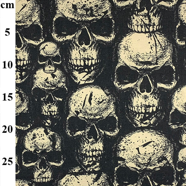 Digital Cotton Print - Skulls