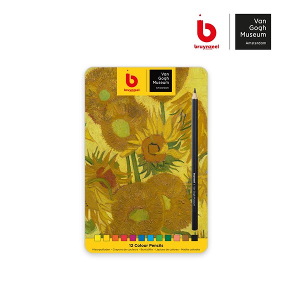 Colour pencil tin Van Gogh Museum - Sunflowers